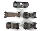 Lot of 5 TootsieToy Metal Cars, Roadsters, Dragster, Fiat Abarth, M.G., Original