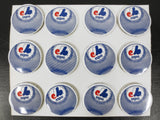 Vintage 1969 Montreal Expos Baseball Team Official Buttons 2", 12 Sheet Unused