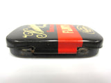 Vintage Lighter Flints Tin Metal Box, Budget White from London, Black and Red