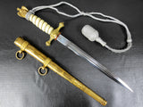 Authentic WWII German Navy Officer Ceremony Dagger Sword 16.5" Krigsmarine Naval