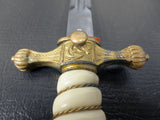 Authentic WWII German Navy Officer Ceremony Dagger Sword 16.5" Krigsmarine Naval