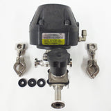 Advantage Spring-to-Close Valve 60 Psi 1" Flange w/ 2155 Diaphragm Valve, Clamps