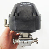 Advantage Spring-to-Close Valve 1" Flange 60 Psi w/ 2155 Diaphragm Valve, Clamps