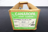 Commercial Canaropa Door Closer Model 62, Reversible Left to Right, Aluminum