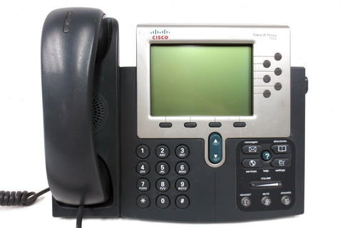 Cisco IP Phone 7900 Series 7962 CP-7962G w/ Footstand, Handset and Manual