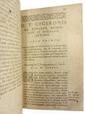 Antique 1614 Book by Marci Tullii Ciceronis in Latin, Questions to Terentivm