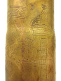 WWI 1914 Brass Shell Desk Lamps 15" Trench Art, Marked Patronenfabrik Germany
