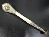 Antique 16" Tibetan Horn Bugle Trumpet, Femur Bone, Nepal Buddhist Temple Ritual