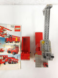 Vintage 1980 Lego Tower Crane & Truck from Playset #722, Complete Build, Crane Swivels, Articulated, With Manual