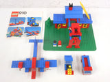 Vintage 1976 Lego Delivery Station Truck Forklift and Seaplane from Playset #910, Complete Build, Manual, 2 Figurines