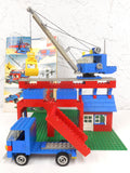 Vintage 1980 Lego Tower Crane & Truck from Playset #733, Complete Build, Crane Swivels, Articulated, With Manual