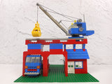 Vintage 1980 Lego Tower Crane & Truck from Playset #733, Complete Build, Crane Swivels, Articulated, With Manual