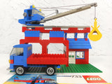 Vintage 1980 Lego Tower Crane & Truck from Playset #733, Complete Build, Crane Swivels, Articulated, With Manual