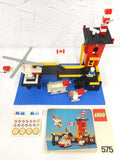 Vintage 1977 Lego Canadian Coast Guards Station Tower & Sea Vehicles from Playset #575, Complete Build with Manual