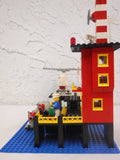 Vintage 1977 Lego Canadian Coast Guards Station Tower & Sea Vehicles from Playset #575, Complete Build with Manual