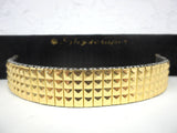 Vintage 1960's Extensible Watch Band Metal Bracelet 17 mm, Studs Pattern New Old Stock NOS, Gold