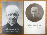 Lot of 4 WWII 1937 Brother Frere Andre Holly Prayer Cards and Photos, Saint Joseph Oratory Montreal