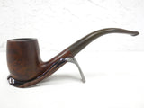 Vintage Estate Tobacco Pipe Signed Hilson Flair from Belgium, 16" Long and Curved, 2" Tall Bowl, No 18