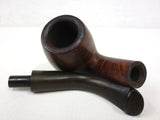 Vintage Estate Perterson's DeLuxe Tobacco Pipe 5 1/4", Curved, Marbled Wood, Made in the Republic of Ireland No 68