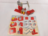 Vintage 1980 Lego Tower Crane & Truck from Playset #722, Complete Build, Crane Swivels, Articulated, With Manual