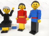 Vintage 1970's Lego Family Playset #200, Complete, Articulated, Boy, Girl, Man, Woman, Grandmother on a Bench