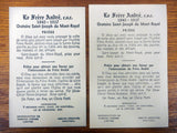 Lot of 4 WWII 1937 Brother Frere Andre Holly Prayer Cards and Photos, Saint Joseph Oratory Montreal