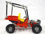 Vintage 1981 Lego Legoland Red Technic Dune Buggy 8845 Car Vehicule, Suspension, Red and Yellow