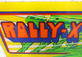 Original 1980 Plexiglas Arcade Game Machine Marquee, Rally-X Game by Midway Manufacturing Co, 23 X 9 in, Formula 1 One Race Car