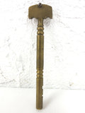 Antique Brass Glass Cutter and Hidden Screw Driver 4" Long, Made in Belgium, Pocket Size Tool