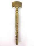 Antique Brass Glass Cutter and Hidden Screw Driver 4" Long, Made in Belgium, Pocket Size Tool