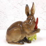 Vintage Porcelain Hutschenreuther Karl Tutter Bunny Rabbit Animal Figurine 4", Stamped 17 JR Lion Crest, Made in Germany