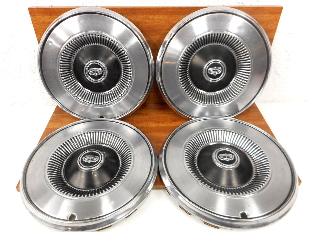 4 Original 1970's Ford Torino, Ranchero, Maverick, Mercury Comet and Montego Car Rim Wheel Hub Cap Covers 14", Dog Dish, Car Restoration