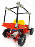 Vintage 1981 Lego Legoland Red Technic Dune Buggy 8845 Car Vehicule, Suspension, Red and Yellow