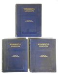 Antique 1910 Wonderful London Illustrated Books 1st Edition by St. John Adcock Complete 3 Volumes, 1200 Photogravures, Illustrations, Maps