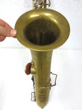 Antique 1913 Saxophone signed Buffet Crampon, Evette & Schaeffer, Carl Fisher, Passage du Cerf Paris France, Brass Instrument Serial 22305