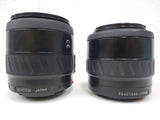 Pair of Minolta AF Zoom Lenses A mount, 35-70mm f/3.5(22)-4.5 and 28-80mm f/4(22)-5.6 with Macro Switch, Protective Caps