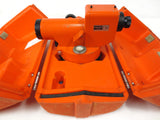 Sokkisha Surveyor Transit Automatic Level Model C3E, D10346, Made in Japan, With Case, All Metal Body, Orange