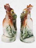 Vintage 1950's Ceramic Bookends Deer Fawn Bambi Baby Animal, Matchin Pair, Made in Japan, 6 X 4"