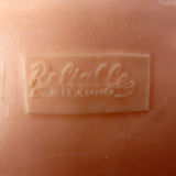 Vintage 1950's Bedtime Squeaky Babies Pair 10" Signed Reliable Canada, Blue and Pink Soft Plastic, Matching Girl Boy Pair