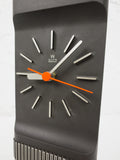 Vintage Mid-Century Modern Wall Clock from Acchen Germany, Quartz, Red Hand, 4 1/2 X 10 3/4" Rectangle