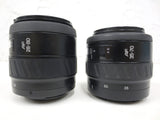 Pair of Minolta AF Zoom Lenses A mount, 35-70mm f/3.5(22)-4.5 and 28-80mm f/4(22)-5.6 with Macro Switch, Protective Caps