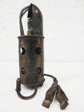 WWII Army Military British RAF Inspection Lamp Mark II for Airplanes Aircrafts Repair and Maintenance, Rolled Up Power Chord and Handle