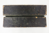 Antique Coc Rooster Straight Razor Box, Rare Barber Razor Collector's Box, Ornate Metal Hinge