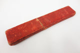 Antique Solingen Ostermann Germany Straight Razor Box, Barber Razor Collector's Box, Red Orange