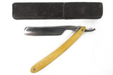 Antique Magnetic Diamond Steel Straight Razor 9 1/2", Special Full Hollow Ground Model, with Box