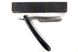 Antique H Boker Solingen Barber Straight Razor 9 1/2", King Cutter Model, Original Box