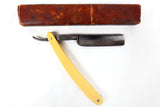 Antique Genco Reico Barber Straight Razor 9 1/4", Reico Silver Steel Focus Model, Original Box