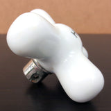 Antique White Porcelain Faucet Handle Knob Hot Water 2 3/4", Chrome Plated Brass Base, Lot #3