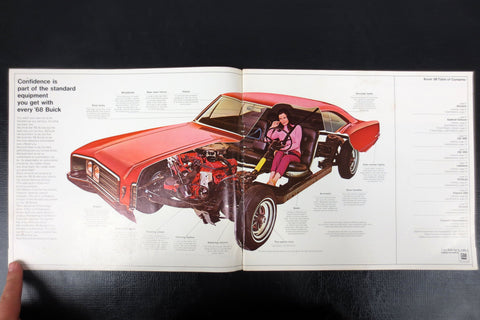 1968 Buick Riviera, Skylark, GS 350, GS 400 and LeSabre Car Brochure Booklet Advertising, 35 pages