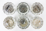 3 Pairs of Antique Victorian 12 Point Crystal Glass Door Knobs Screws & Rods #5